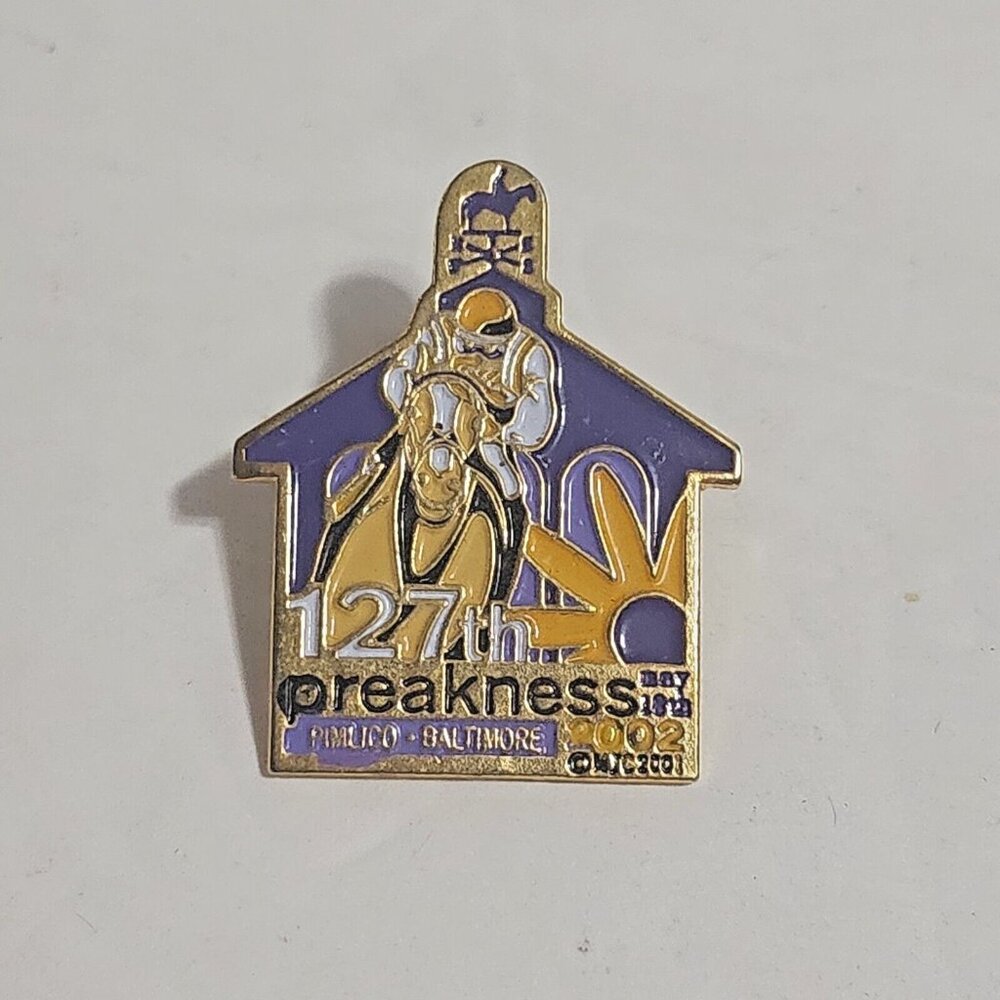 Preakness 127 May 18 2002 Horse Racing Enamel Pin Collectible Baltimore Pimlico